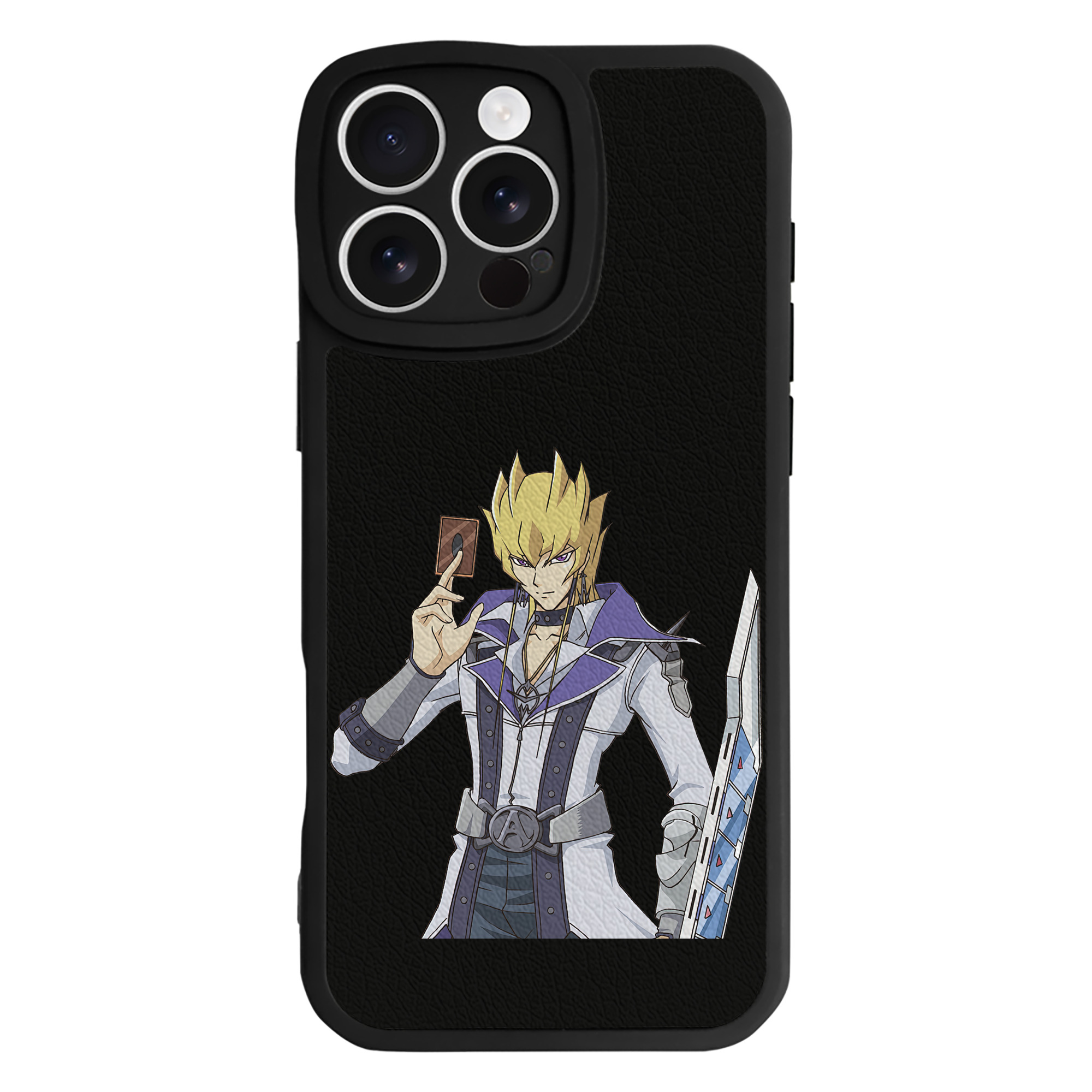 遊☆戯☆王 Yu-Gi-Oh! 【iPhone 16シリーズ対応】シリコンスマホケース（レザー調） 材質：シリコン